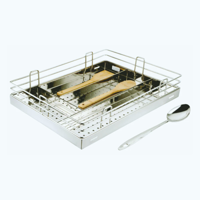 S.S. Wire Basket - Cutlery Basket 4"